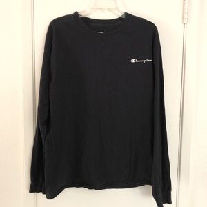 Champion black long sleeve T-shirt